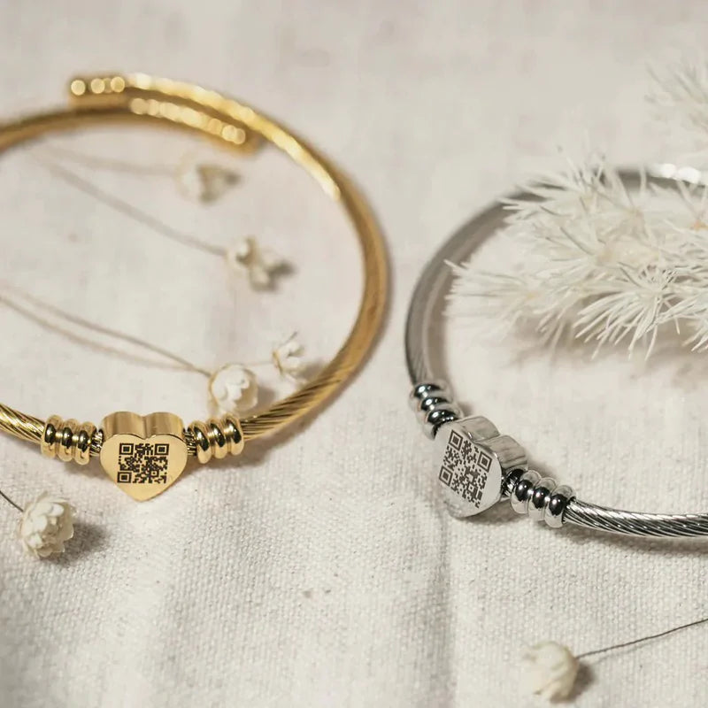Code Personalised Message Bracelet